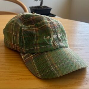 Aime Leon Dore Green Checkered Cap